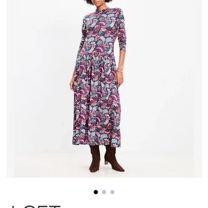 LOFT Floral Maxi Dress - Paisley